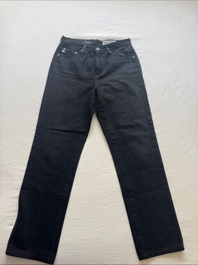 AG Phoebe Black Women's Straight-Leg Jeans